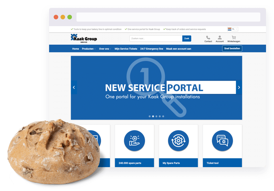Kaak group Service Portal